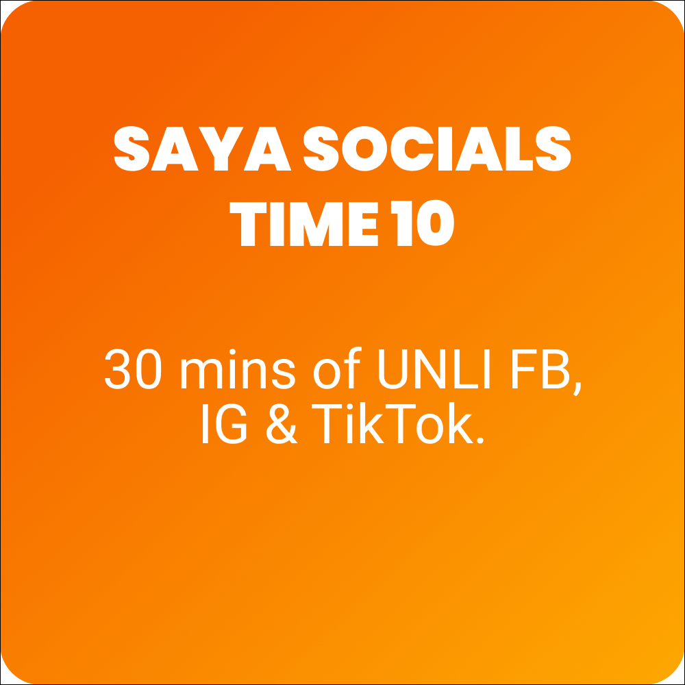 SAYA SOCIALS TIME 10